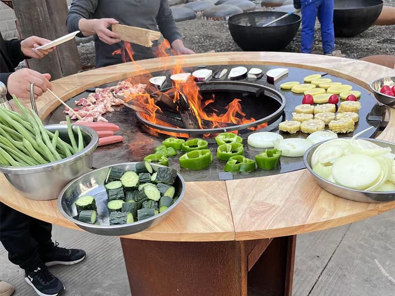 Corten Steel Barbecue Grill Provider Argentina